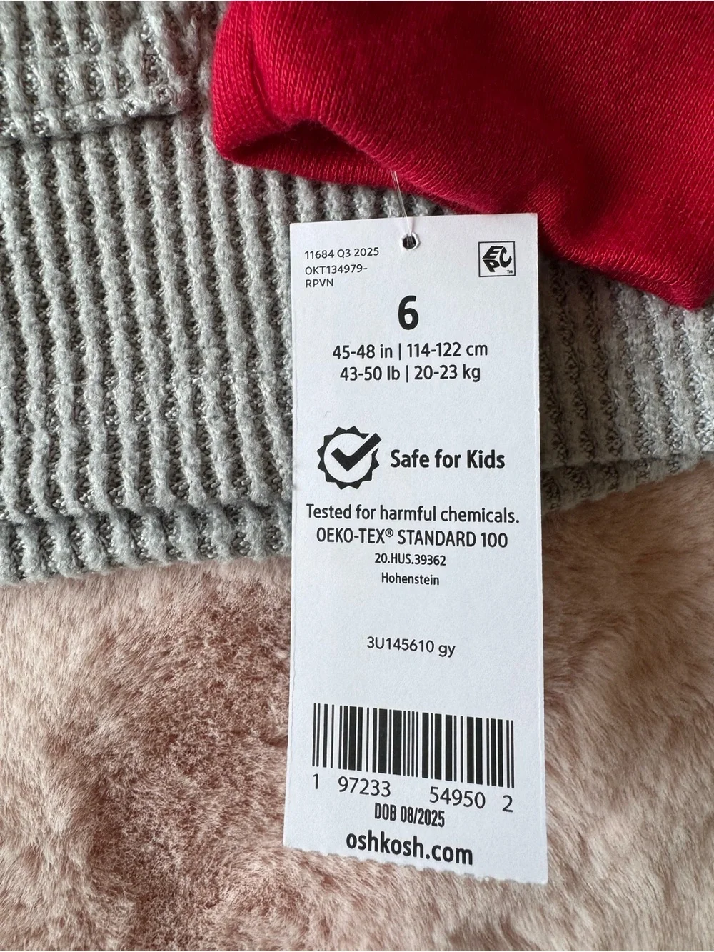 NWT OshKosh B'gosh Boys Waffle-knit Hoodie & Jogger Set Size 6